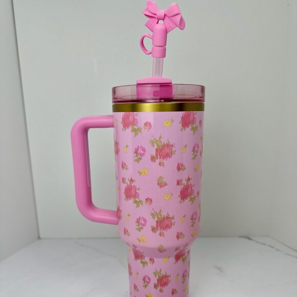 LoveShackFancy x Stanley Quencher H2.0 Flowstate Tumbler - 40oz - Ibiza Sunset - Picture 3 of 5